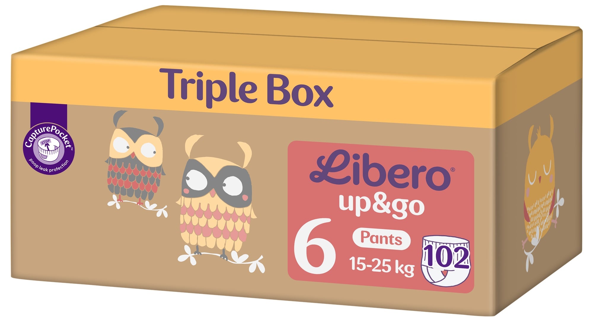 Libero Up&Go 6 TRIPLE BOX bugyipelenka 15-25 kg (6-os méret)
