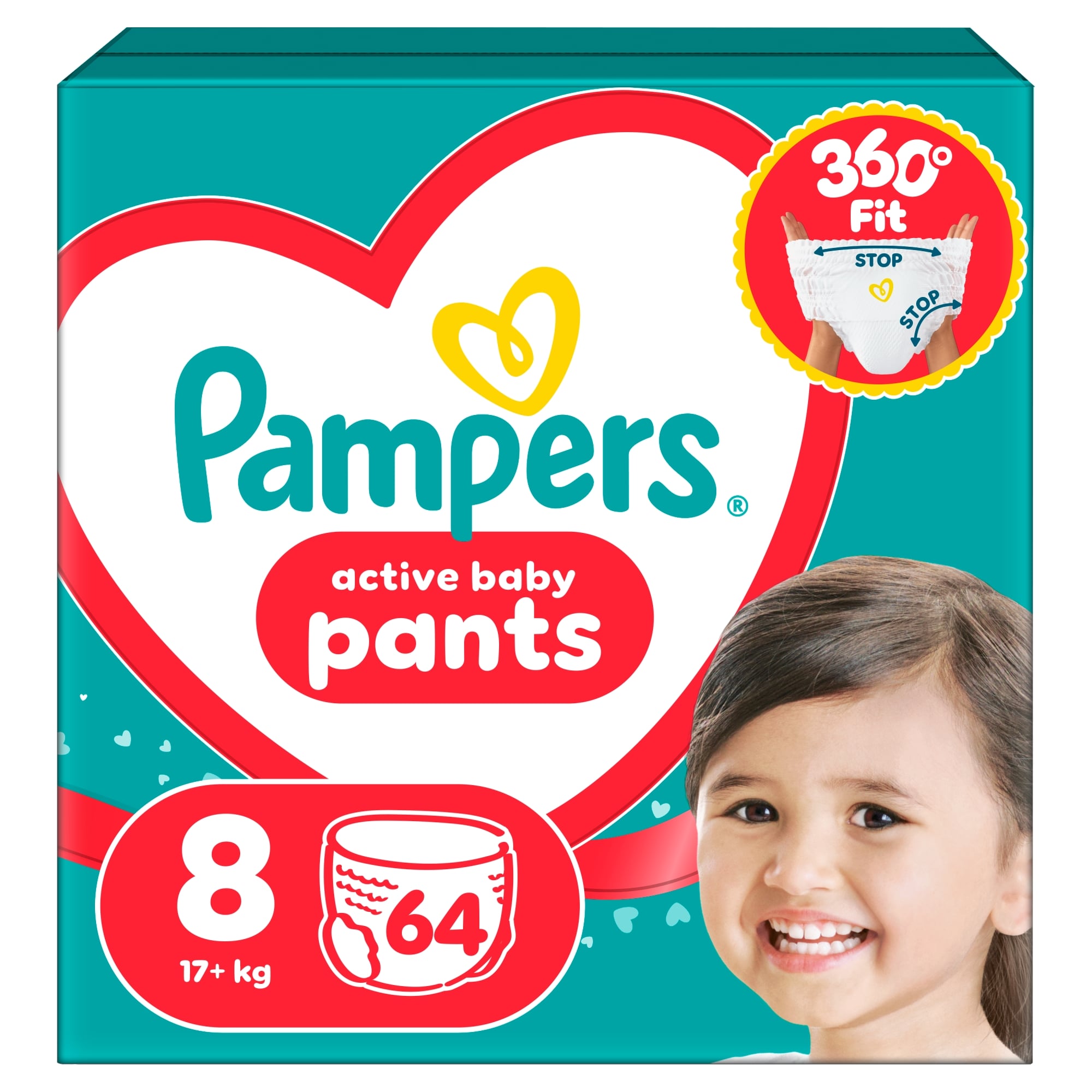 Pampers Active Baby Pants Bugyipelenka, Méret: 8 (17+ kg) 64 db
