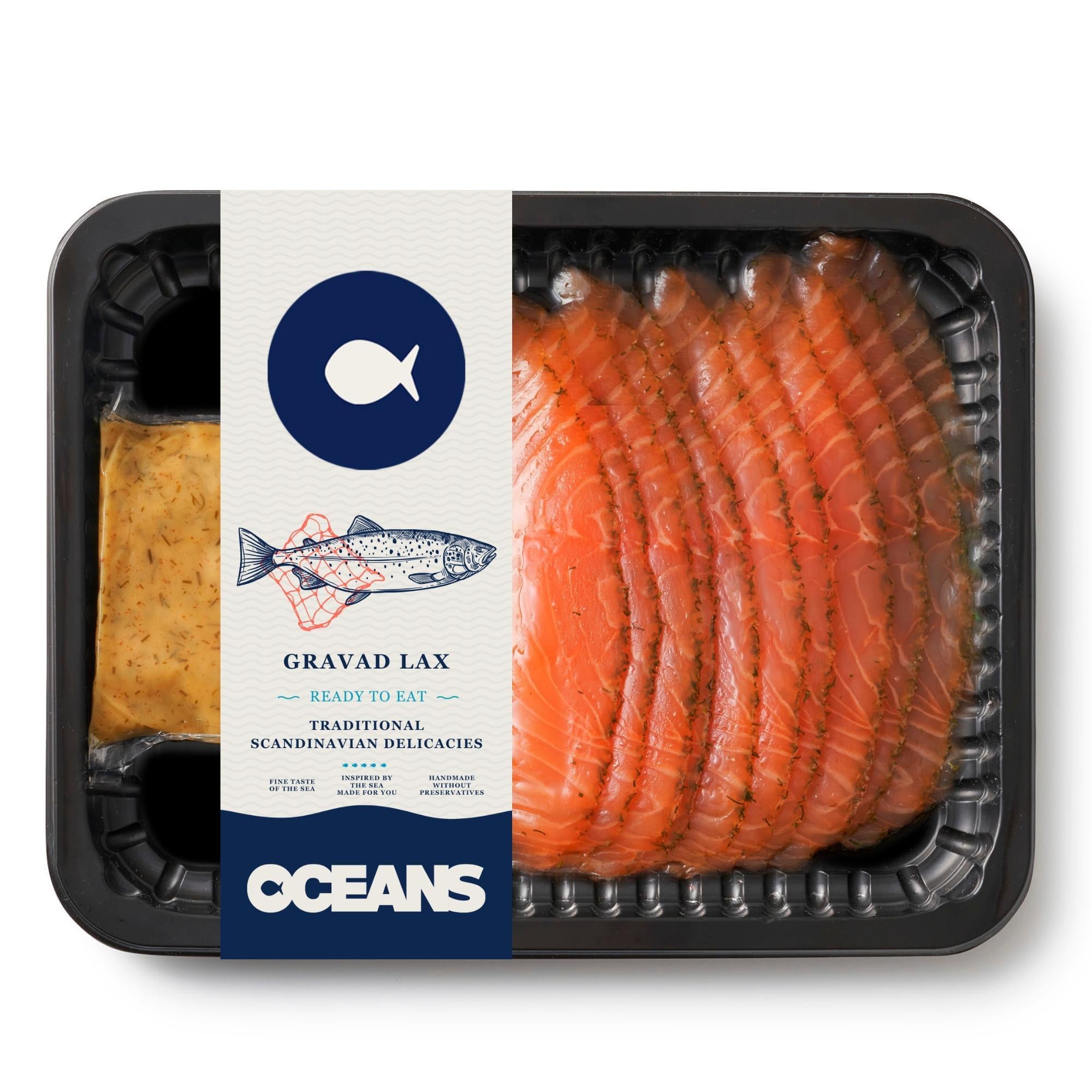 OCEANS Gravlax, mézes-mustáros öntet