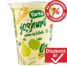 Tarka alma és körte élőflórás sovány joghurt édesítőszerekkel 150 g