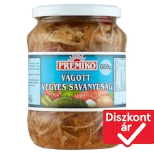 Premiko vágott vegyes savanyúság 680 g