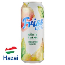 Friss 0,0% körte és alma ízű üdítőital és alkoholmentes malátaital keveréke 0,5 l
