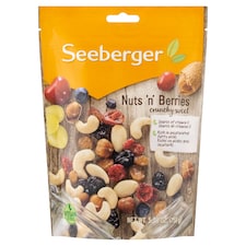 Seeberger diófélék és szárított gyümölcsök keveréke, részben cukrozott 150 g