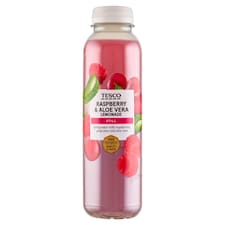 szénsavmentes ital málnapürével, szőlőlével, aloe vera darabokkal és citromrosttal 400 ml