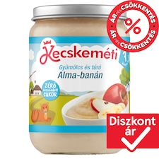 Kecskeméti bio gyümölcs és túró alma-banán bébidesszert 7 hónapos kortól 190 g