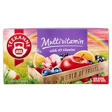 Teekanne World of Fruits Multivitamin gyümölcstea keverék bogyósgyümölcs ízzel 20 filter 50 g