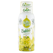 FruttaMax Bubble¹² szőlő gyümölcsszörp cukorral és édesítőszerekkel 500 ml