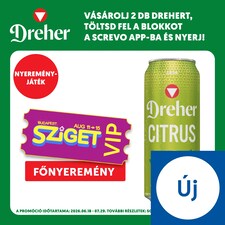 Dreher Citrus világos sör és citrus ízű ital keveréke 4% 0,5 l