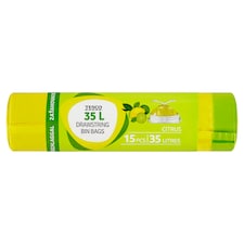 Citrus szemeteszsák zárószalaggal 35 l 15 db