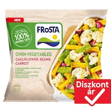 FRoSTA gyorsfagyasztott tepsis zöldségek karfiol, bab, sárgarépa 400 g