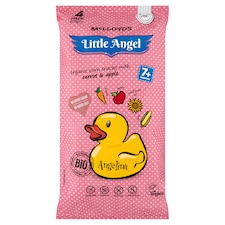 McLloyd's Little Angel Angelina extrudált kukoricás bio snack répával és almával 4 x 15 g (60 g)