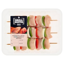 Grill Master csirkemellfilé nyárson vöröshagymával és paprikával