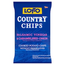 Lotto Country burgonya chips balzsamecettel és karamellizált hagymával 150 g