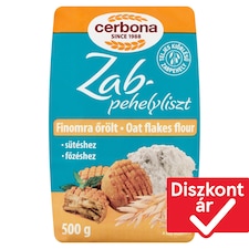 Cerbona finomra őrölt zabpehelyliszt 500 g
