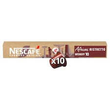 NESCAFÉ Farmers Origins Africas Ristretto őrölt pörkölt kávé kapszula 10 db 44 g