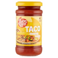 Poco Loco hagymával, zöld chilipaprikával és jalapeño paprikával ízesített paradicsomszósz 230 g