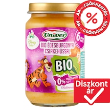 Univer Disney Baby bio édesburgonya csirkehússal bébiétel 6 hónapos kortól 163 g