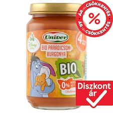 Univer bio paradicsom-burgonya zöldségpüré a bébinek 4 hónapos kortól 163 g