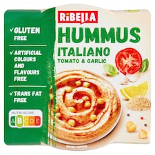 RiBella Hummus Italiano paradicsom & fokhagyma csicseriborsó krém 200 g