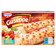 Dr. Oetker Guseppe gyorsfagyasztott bagett paradicsommal és sajttal 2 x 125 g (250 g)