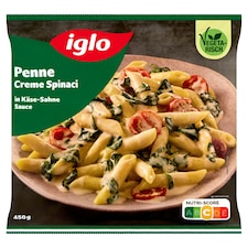 Iglo Penne koktélparadicsommal és spenóttal, tejszínes mártásban, mélyhűtve 450 g
