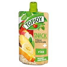 Topjoy Snack rostos trópusi vegyes gyümölcs püré rizzsel 100 g