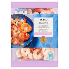 gyorsfagyasztott blansírozott fehér garnéla 400 g