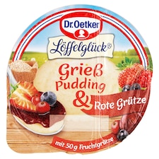 Dr. Oetker grízpuding piros gyümölcs öntettel 180 g