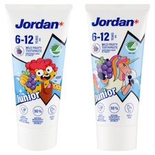 Jordan gyümölcs ízű gyermek fogkrém 6-12 évesek számára 50 ml