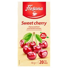 Flosana cseresznye ízesítésű gyümölcs- és gyógytea keverék 20 filter 40 g