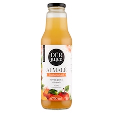 DÉR Juice 100% almalé őszibarackkal rostos gyümölcslé 750 ml