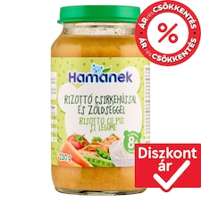 Hamánek rizottó csirkehússal és zöldséggel bébiétel 8+ hónapos kortól 230 g
