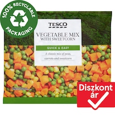 gyorsfagyasztott zöldségkeverék csemegekukoricával 450 g