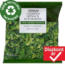 gyorsfagyasztott aprított spenót adagok 450 g