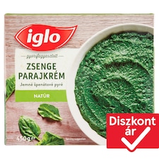 Iglo gyorsfagyasztott natúr zsenge parajkrém 450 g