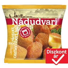 Nádudvari gyorsfagyasztott rántott camembert sajt 350 g
