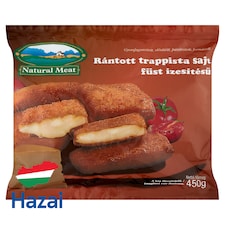 Natural Meat gyorsfagyasztott füst ízesítésű rántott trappista sajt 450 g
