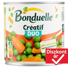 Bonduelle Créatif Duo zöldborsó-bébirépa keverék 400 g