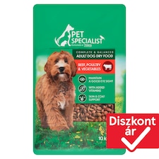 Pet Specialist teljes értékű száraz eledel felnőtt kutyáknak marhával baromfival zöldséggel 10 kg