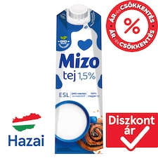 Mizo ESL zsírszegény tej 1,5% 1 l