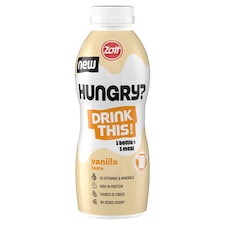 Zott Hungry? vanília ízű ital, hozzáadott vitaminokkal ásványi anyagokkal, édesítőszerekkel 500 ml