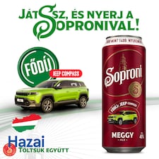 Soproni Meggy Ale szűretlen felsőerjesztésű sörkülönlegesség 4% 500 ml
