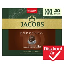 Jacobs Espresso Intenso őrölt-pörkölt kávé kapszulában 40 db 208 g