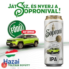 Soproni IPA szűretlen felsőerjesztésű sörkülönlegesség 4,8% 500 ml