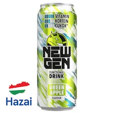 New Gen zöldalmaízű, koffeintartalmú, szénsavas, alkoholmentes ital 500 ml