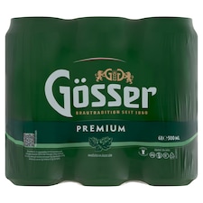 Gösser Premium minőségi világos sör 5% 6 x 500 ml