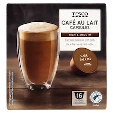 Café Au Lait zsíros tejpor és azonnal oldódó kávé egyadagos kapszulákban 16 x 10 g (160 g)