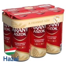 Arany Ászok világos sör 4,3% 6 x 0,5 l