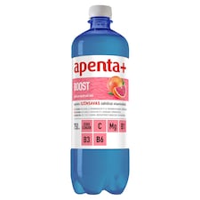 Apenta+ Boost pink grapefruit ízű, enyhén szénsavas, energiamentes üdítőital édesítőszerekkel 750 ml