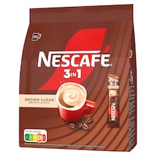 NESCAFÉ 3in1 Brown Sugar azonnal oldódó kávéspecialitás barna cukorral 10 x 16,5 g (165 g)